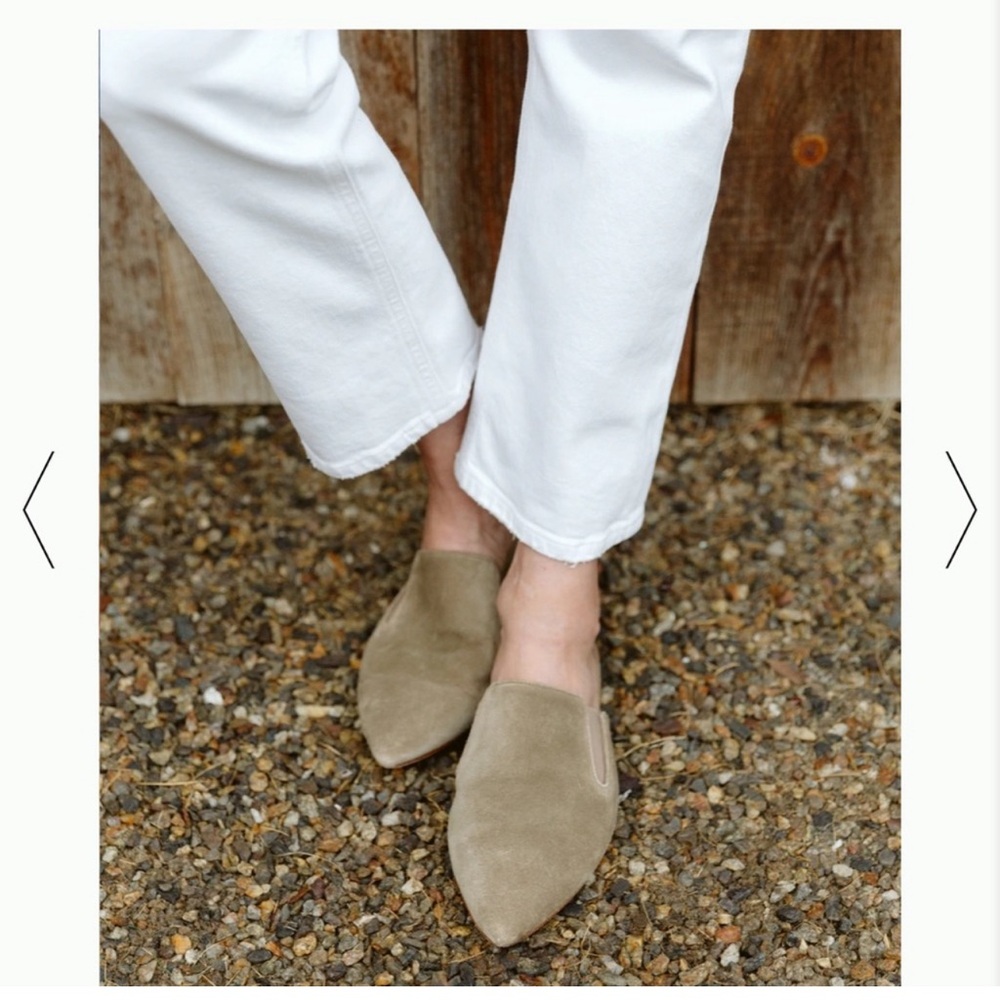 JENNI KAYNE Sz 35 US 5 Suede Slip On Mules Originally $395 Made in Italy